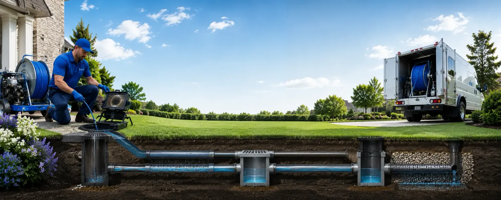 Outdoor drain cleaning information for Hood, CA